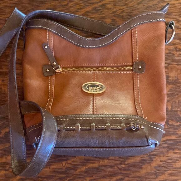 boc Handbags - B.O.C. Bag tan and brown shoulder or crossbody bag